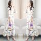 Lexie | Vrouwen Chiffon Bloemen Jurk