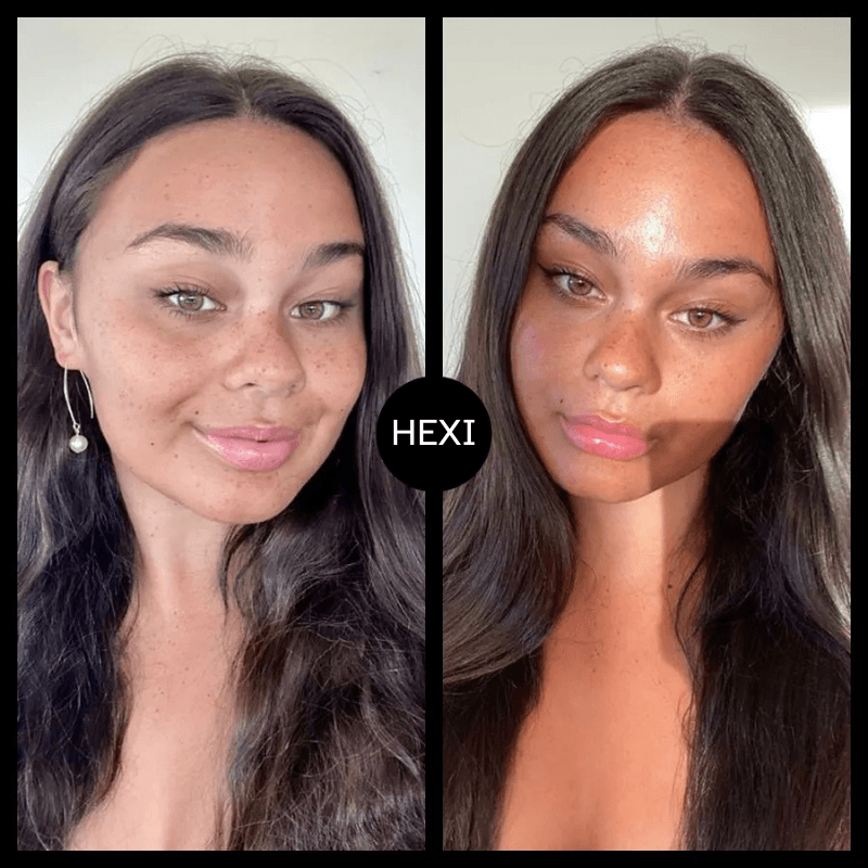 Hexi-beforeandafter FREE Hexi Tanning Drops
