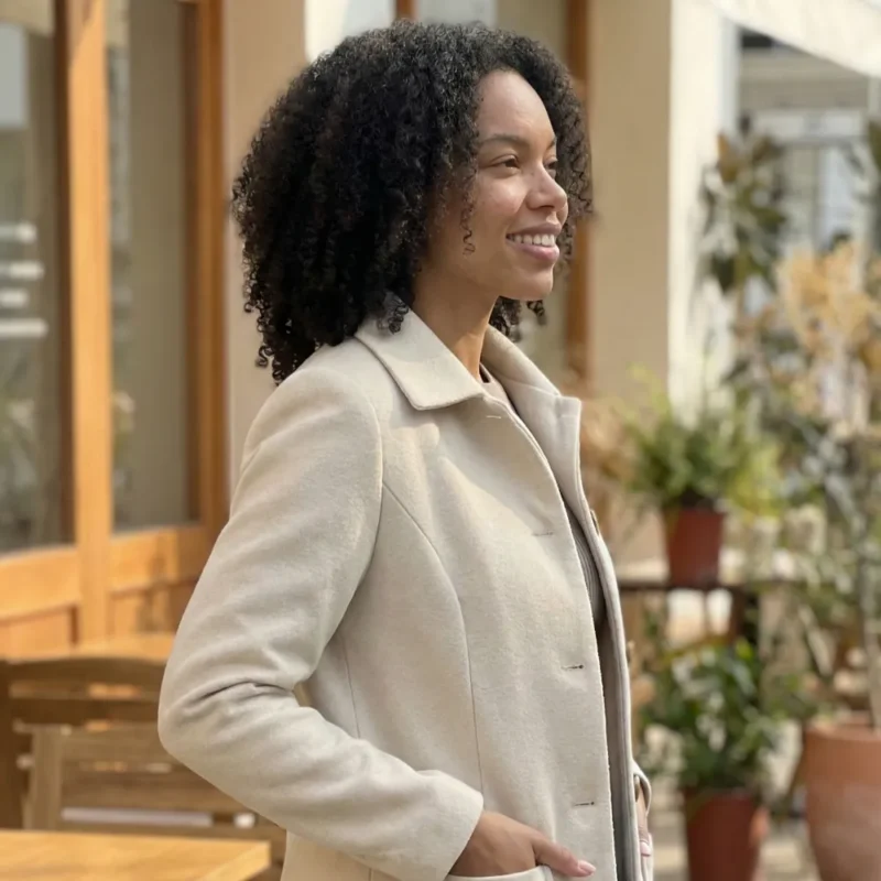 Samira | Abrigo de lana de manga larga