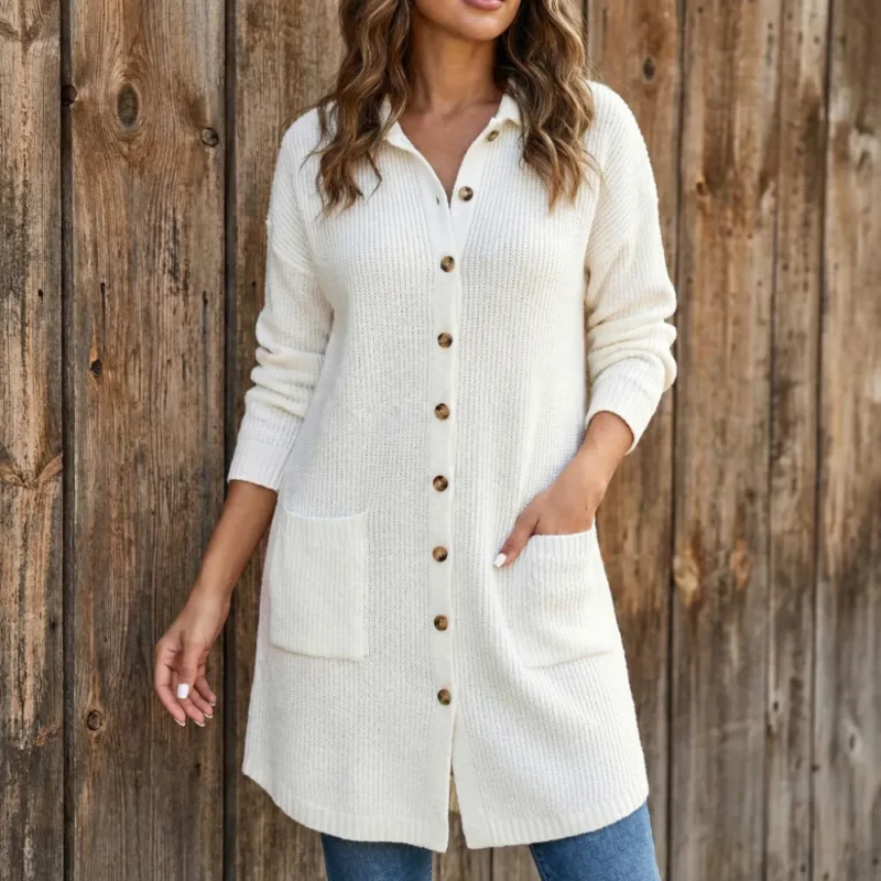 he27ibella Julia | Long Wool Cardigan