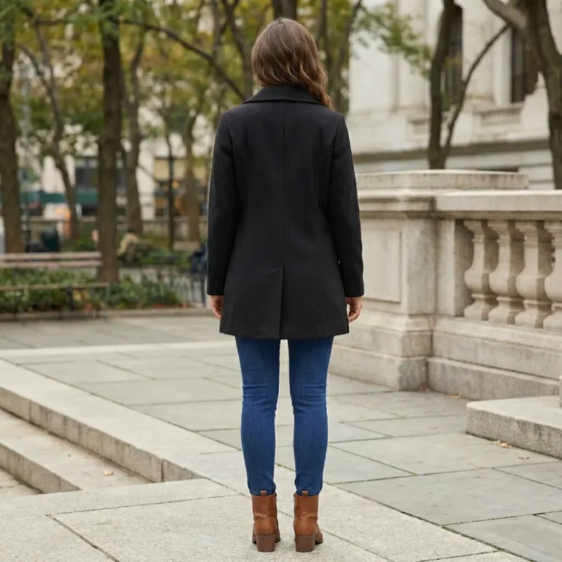 Samira | Abrigo de lana de manga larga