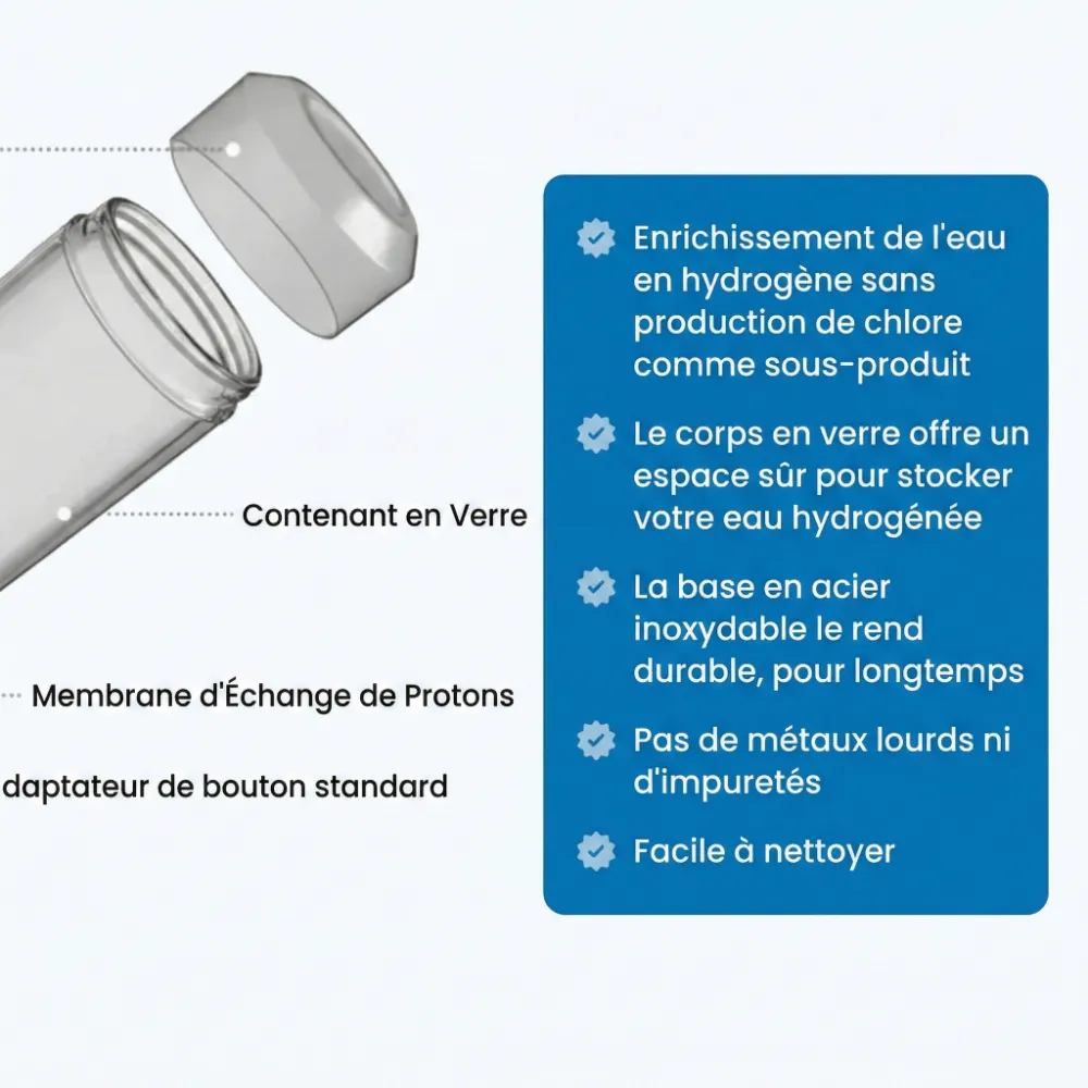 hydrolu30e Bouteille d'hydrogène HydroLuxe