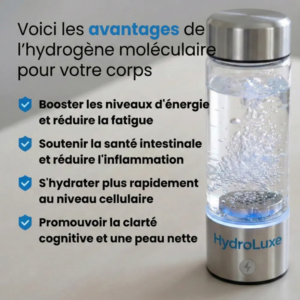 hydrolu10e Bouteille d'hydrogène HydroLuxe