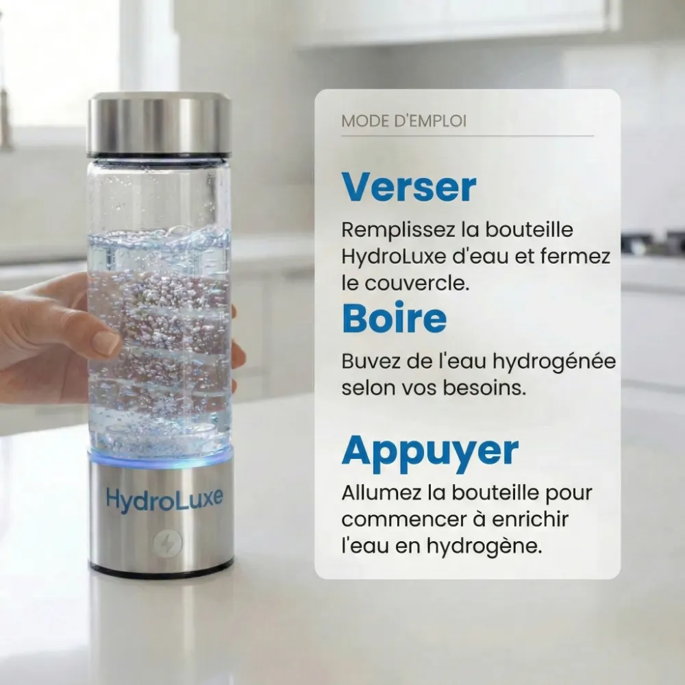 hydrolu9e Bouteille d'hydrogène HydroLuxe